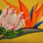 Ręcznie malowana torebka na ramię EXOTIC - upominek na dzień kobiet