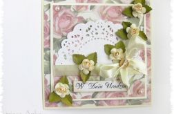 Kartka urodzinowa z różyczkami
