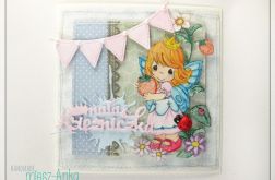 Urodzinowa kartka dla małej Księżniczki