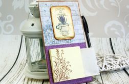 Notes na lodówkę -lawendowe lato