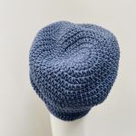 Czapka przejściowa cienka beanie smerf bawełna jeans - czapka bawełniana