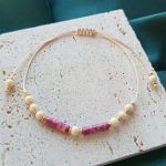 "Rosa" - bransoletka z naturalnymi kamieniami. - lekka i wygodna