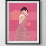 Plakat Audrey pink 60x40cm - 4