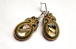 Kolczyki Złoto i Zieleń