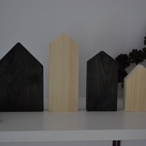 Drewniane domki zestaw IV