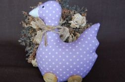 Lawendowa gąska na drewnianych "wrotkach"