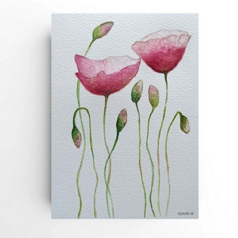 Maki 1-akwarela formatu A5.