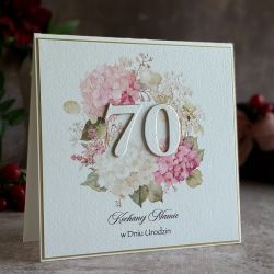 Kartka na 70 urodziny z personalizacją BH 75
