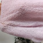 Różowy lekki sweter z alpaki i jedwabiu S - 