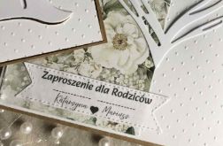 Zaproszenie ślubne dla rodziców w pudełku.