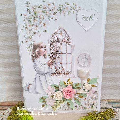 Różana pamiątka komunijna