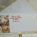 Kopertówka z okazji ślubu ' brokatowa róża' - 