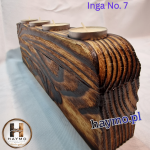Świecznik drewniany SSB złoto brąz Inga No. 7 - 