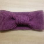 ciepła elegancja - merynosowa opaska na głowę - 