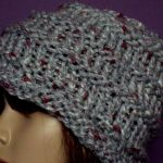 szary w różowe kropki - 