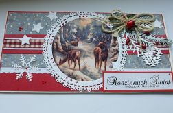 Kartka Boże Narodzenie, sarenki