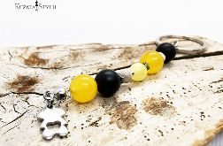 Breloczek z kamieni naturalnych - żółty