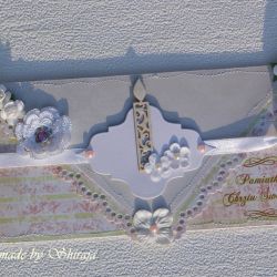 Pamiątka Chrztu św. - 'ażurowa świeca'''