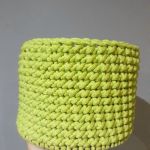 Koszyk na drobiazgi ze sznurka Limonka - Wymiary i kolory wg potrzeb klienta