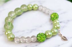 Bransoletka na gumce listek