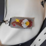 Skrzat Krasnal jesienny z dynią - Brelok zawieszka do kluczy torebki - Skrzat Krasnal jesienny z dynią - Brelok zawieszka do kluczy torebki