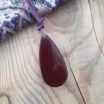 Wisiorek z żywicy epoksydowej - With Plum... - Wisiorek z żywicy epoksydowej