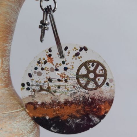 Brelok z żywicy - Galaktyczne Mechanizmy