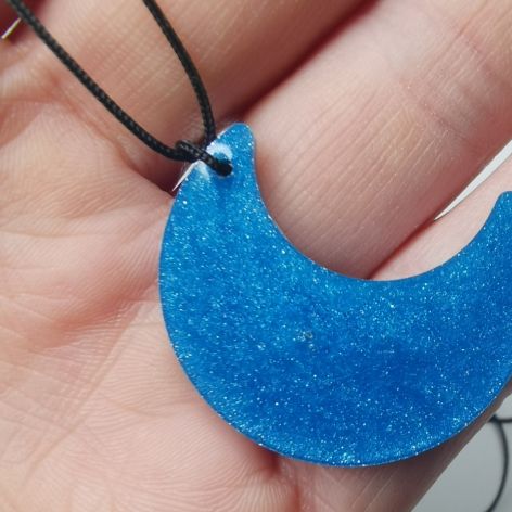 "Blue moon" naszyjnik handmade