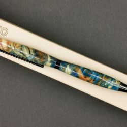 Długopis z drewna stabilizowanego - niebieski
