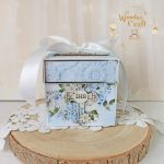 Exploding box komunijny kartka "LovelyBlue 1" - 