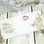 Kopertówka z okazji ślubu-delikatność kwiatów - 