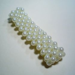 bransoletka  biała perłowa 3