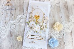 Kartka komunijna DL "Holy&White 2" GOTOWA