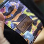 Czarna kosmetyczka patchwork w panterkę - 