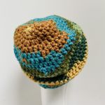 Gruba czapka beanie smerf kolorowa szydełkowa 16 - czapka beanie