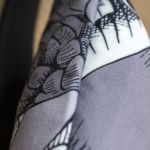 Mała welurowa nerka tukany - 