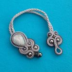 Bransoletka soutache Szaro-grafitowa - 