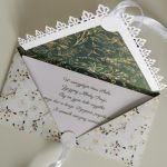 Kartka ślubna kopertowa kopertówka floral XIV love - życzenia