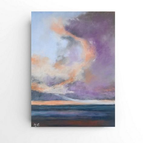 Pejzaż 3-praca formatu 24/18 cm.