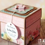 Ślubny exploding box - mięta i róż - ślubny exploding box3