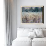 Gorąca Łąka, ręcznie malowany olejny - do biura