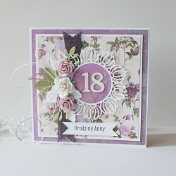 Kartka urodzinowa na "18" v.3