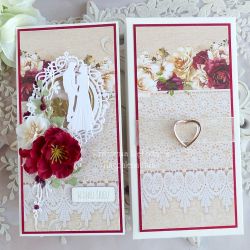 Ślubna kartka w pudełku 1063