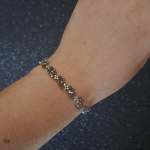 Kolczyki i Bransoletka "Black Diamond" - delikatna bransoletka z koralików