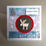 Kartka Boże Narodzenie handmade łoś - 