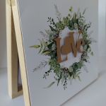 Kartka w drewnianym pudełku na ślub lub rocznicę - pudełeczko