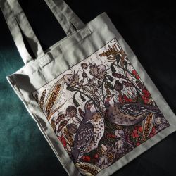 Ręcznie malowana torba tote shopperka FIELD