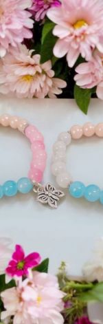 Komplet bransoletek na gumce