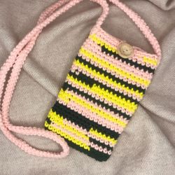 Etui na telefon,mała kolorowa torebka na ramię. 