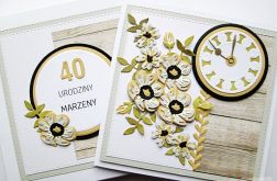 Kartka URODZINOWA z zegarem #2